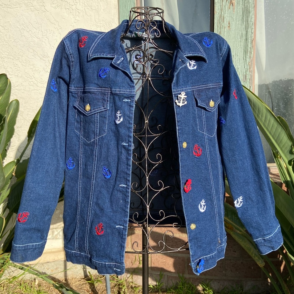 The Quacker Factory anchor themed with embroidery and buttons